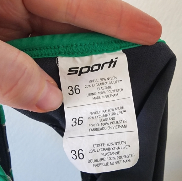 Sporti Granny Sweater 12 Days of Christmas Thin Strap One Piece Swims 36 - Picture 4 of 6